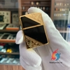 Zippo Gold Plate khảm men đen