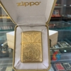 Zippo khắc 3D rồng vàng Gold Plate