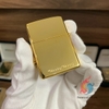 Zippo khảm trai ngựa mạ vàng cao cấp