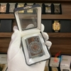 Bật lửa zippo khảm gỗ đồng hồ quả quýt