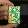 Set Zippo Rồng - Phượng khảm men mạ vàng Limited 2021