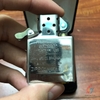 Zippo Bạc Khối Khắc Hoa Mẫu Đơn 4 Mặt