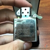 Zippo Bạc Khối Khắc Hoa Mẫu Đơn 4 Mặt