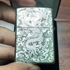 Zippo Bạc Khối Rồng Nhả Ngọc 4 Mặt