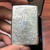 Zippo Bạc Khối Rồng Thiêng Khắc 4 Mặt