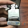 Zippo bạc khối tỳ hưu tiền khắc 5 mặt