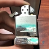 Zippo Bạc Nguyên Khối Hoa Văn Khắc 2 Mặt