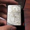 Zippo Bạc Khối Khắc Quan Công 2 Mặt