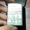 Zippo Bạc Khối Chủ Đề Marlboro Khắc 3 Mặt