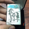 Zippo Bạc Khối Khắc Mã Đáo Thành Công 3 Mặt