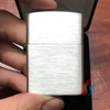 Zippo Bạc Khối Trơn Xước Phay
