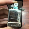 Zippo bạc khối bản armor khắc ngựa 3 mặt