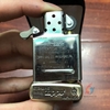 Zippo bạc khối bản armor khắc ngựa 3 mặt
