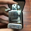 Zippo armor bạc khối 4 mặt khắc chủ đề Cha con