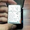 Zippo armor bạc khối 4 mặt khắc chủ đề Cha con