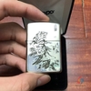Zippo armor khắc hình Hổ 3 mặt