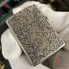 Bật lửa Zippo Mạ Bạc trạm khắc hoa tiết Arabesque