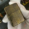 Zippo armor Mỹ xuất Nhật màu antique hoa văn khắc sâu 5 mặt