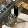 Zippo armor Mỹ xuất Nhật màu antique hoa văn khắc sâu 5 mặt