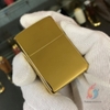 Zippo Khảm Trai Xanh Mạ Vàng Hình Bướm