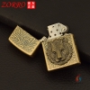 Bật lửa xăng đá Zorro đầu hổ Z9839B