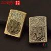 Bật lửa xăng đá Zorro đầu hổ Z9839B