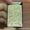 Zippo Hình Hoa Văn Khắc Ăn Mòn Axit 1 Mặt