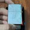 Zippo khảm trai cánh thiên thần Xanh Lam