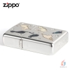 Zippo Armor Khảm trai Hình mèo Chrome