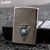 Bật Lửa Emblem Arrowhead Khảm Đá Ngọc Xanh 394