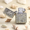 Bật Lửa Zippo Armor Rồng Cuộn Mây Chrome 2 Màu