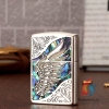 BẬT LỬA ZIPPO ĐÔI CÁNH THIÊN THẦN KHẢM XÀ CỪ MẠ VÀNG - sunnystore.vn