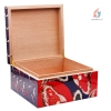 Hộp giữ ẩm Cigar Lafuli phủ sơn mài hình cá chép