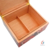 Hộp giữ ẩm Cigar Lafuli phủ sơn mài hình cá chép