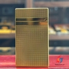 Bật Lửa Dupont Xăng Đá Vân Kim Cương Mạ Vàng