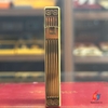 Bật Lửa Dupont Xăng Đá Kẻ Dọc Hoa Văn ( Mạ Vàng )
