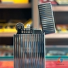 Bật Lửa Dupont Xăng Đá Vân Sọc Mạ Bạc