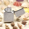 Zippo Armor Cổ Áo Giáp Bạc Khắc Sâu Miệng Núi Lửa Ma Thuật