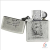 BẬT LỦA ZIPPO THUYỀN BUỒM BẠC GIẢ CỔ - sunnystore.vn.