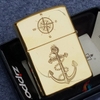 Zippo Vỏ Armor Hình Thuận Buồm Xuôi Gió Khắc 2 Mặt