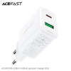 Sạc ACEFAST PD3.0 20W 2 cổng USB-C+USB-A (EU) - A25