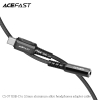 Cáp chuyển âm thanh ACEFAST USB-C to 3.5mm (0.18m) - C1-07