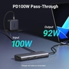 Hub USB Type-C 7 trong 1 ra HDMI 4K@30Hz, USB Type-C, USB-A 3.2, SD/TF, Sạc PD 100W Ugreen 15531