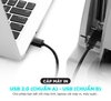 Dây cáp máy in Ugreen US135 chuyển từ USB-A sang USB-B – đầu mạ vàng, lõi đồng, cắm là chạy