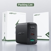 Sạc ACEFAST PD3.0 32W 2 cổng USB-C+USB-A (US) - A7