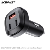 Sạc ô tô ACEFAST 66W 3 cổng 2xUSB-C + 1xUSB-A - B3