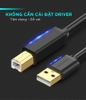 Dây cáp máy in Ugreen US135 chuyển từ USB-A sang USB-B – đầu mạ vàng, lõi đồng, cắm là chạy