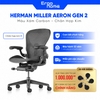 Ghế công thái học Herman Miller Aeron 2 Remastered - Bảo Hành 12 Năm
