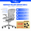 Ghế công thái học Herman Miller Aeron 2 Remastered - Bảo Hành 12 Năm