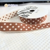 Ribbon Vải Thêu Chấm Bi - HT - GSO